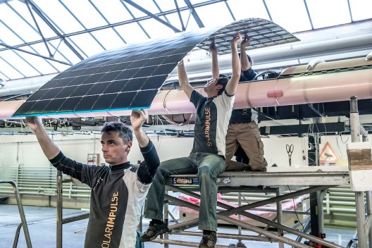 17,000 new high-efficiency solar cells will charge the plane's batteries