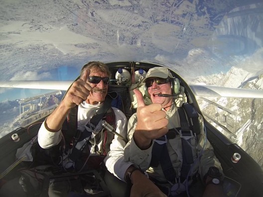 Klaus Ohlmann and Anssi Soila savor the joy of being on top of the world