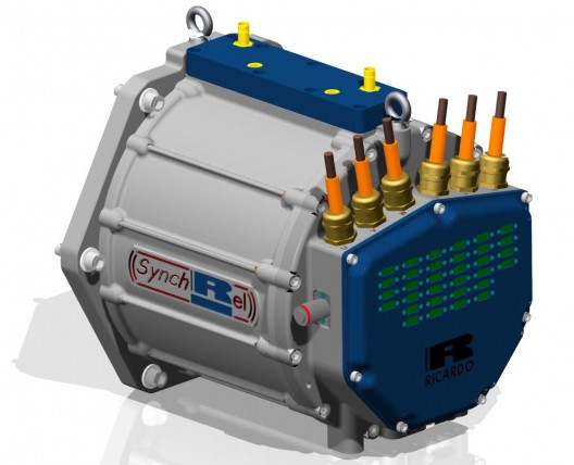 CAD model of Ricardo Rapid Switching Reluctance motor gives a hint of small size from comparison with leads