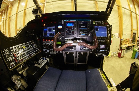 For a massive airplane, the cockpit of SI2 has little wiggle room
