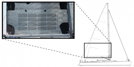 Placement of solar cells on sail - can be on both sides